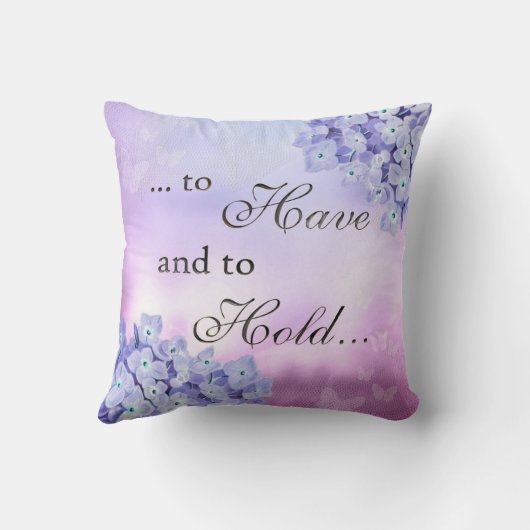 Charming Wohngestaltung Blue Hydrangea Kissen (Rückseite)