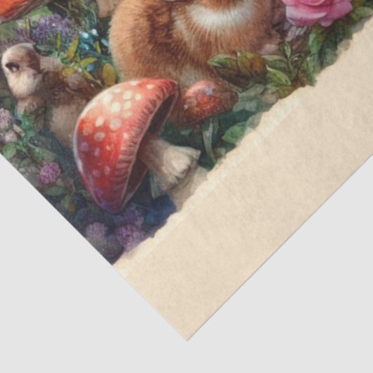 Charming Wonderland Tea Scene Crafting Decoupage Seidenpapier (Ausschnitt)