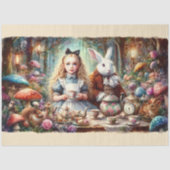 Charming Wonderland Tea Scene Crafting Decoupage Seidenpapier (Vorderseite)