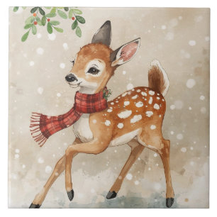 Charming Woodland Fawn Keramik Tile Fliese