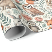 Charming Woodland Wonder Animal Gift Wrap Geschenkpapier (Rolleneckpunkt)