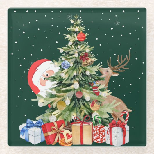 Charming Xmas Vibes Untersetzer (Vorderseite)