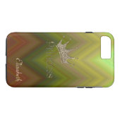 Charming Zigzag, Tiara, Prinzessin, Gold Glitterie Case-Mate iPhone Hülle (Rückseite (Horizontal))