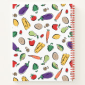 Charming Zutaten Doodles Rezept Notizbuch (Rückseite)