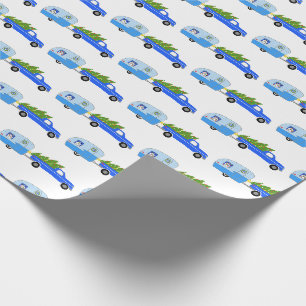 Charminger Weihnachtscamper Vintage-Wohnwagen RV W Geschenkpapier