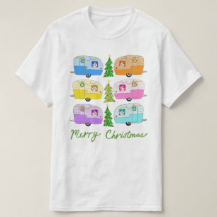 Charminger Weihnachtscamper Vintage-Wohnwagen RV W T-Shirt