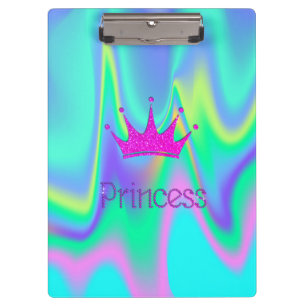 Charmistisches Chic-Diadem, Prinzessin Holografisc Klemmbrett