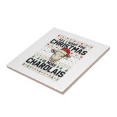 Charolais-Weihnachtskuh-Hässlicher-Schwester-Vekto Fliese (Seite)