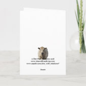 Charolais-weiße Kuh - Western-Adressenänderung Ankündigung (Rückseite)