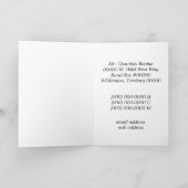 Charolais-weiße Kuh - Western-Adressenänderung Ankündigung (Innenseite)