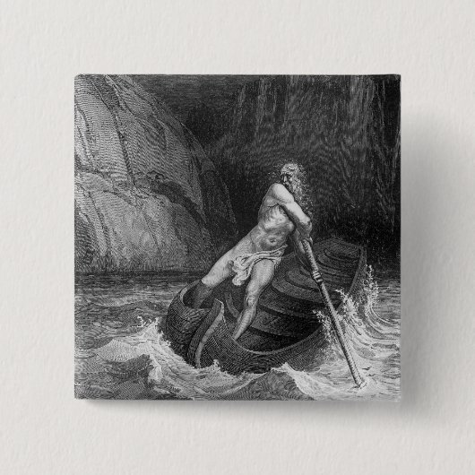 Charon, der Ferryman der Hölle Button (Vorderseite)