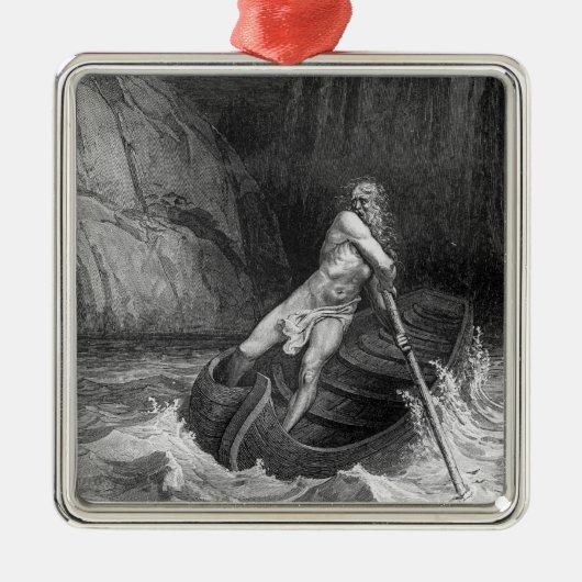 Charon, der Ferryman der Hölle Silbernes Ornament (Vorne)