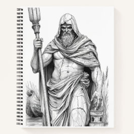 Charon Ferryman Marble Statue Gothic Ink Art Noteb Notizblock