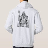 Charon Ferryman of the Styx Minimalist Line Art  Hoodie (Rückseite)