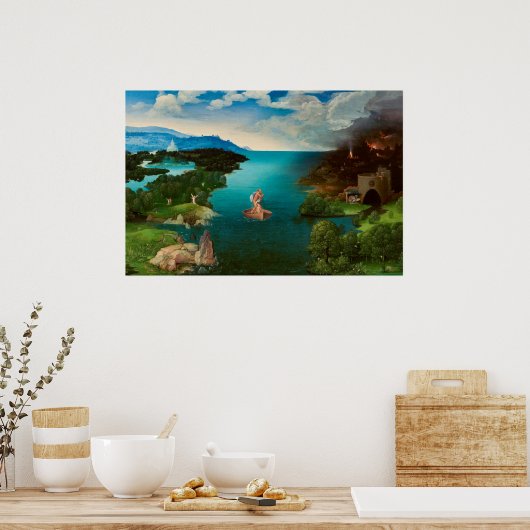 Charon überquert den Fluss Styx durch Joachim Pati Poster (Küche)