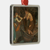Charon und Psyche Silbernes Ornament (Rechts)