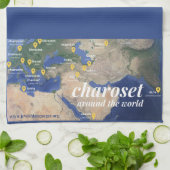 Charoset auf der ganzen Welt Geschirrtuch (Gefaltet)