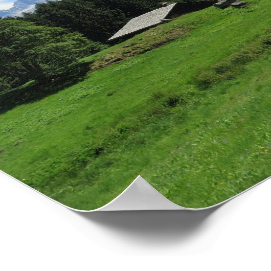 Charousee French Alps Huts Poster (Ecke)