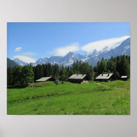 Charousee French Alps Huts Poster (Vorne)