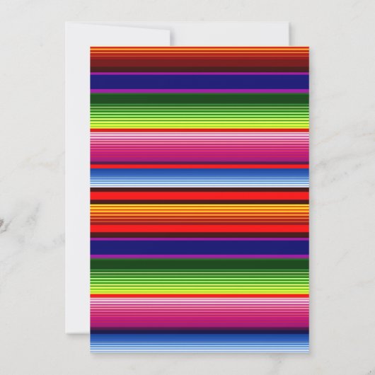 Charra Mexican Birthday Invitation Girl Einladung (Rückseite)