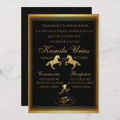 Charra Mexican Gold Einladung (Vorne/Hinten)