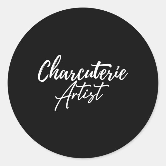 Charrie Hostess Käse Meat Board Maker Py Runder Aufkleber (Vorderseite)