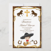 CHARRO BAUTIZO EINLADUNGEN (Vorderseite)