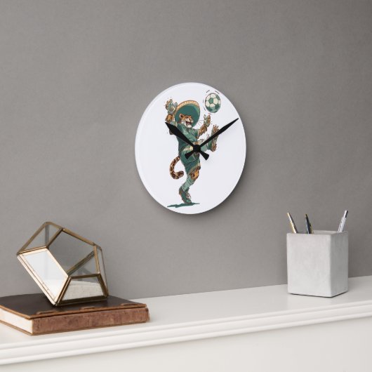 Charro Jaguar Striker Runde Wanduhr (Büro)
