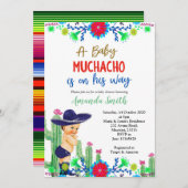 Charro Mexican Boy Baby Shower Einladung (Vorne/Hinten)