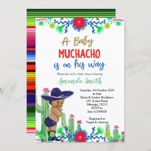 Charro Muchacho Mexican Boy Baby Dusche Einladung