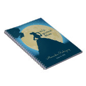 Charro-Silhouette mit Moon Quinceanera Notizblock (Rechte Seite)