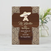 Charro-Taufe Einladung (Stehend Vorderseite)