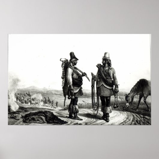 Charrua Amerikanischen Ureinwohners Poster (Vorne)