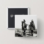 Charrua amerikanischer Ureinwohner Button (Vorne & Hinten)