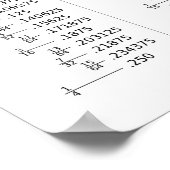 Chart of Decimal Fraction Equivalents Poster (Ecke)
