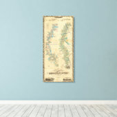 Chart of The Lower Mississippi River Leinwanddruck (Insitu (Holzboden))