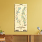 Chart of The Lower Mississippi River Leinwanddruck (Insitu (Wohnzimmer))