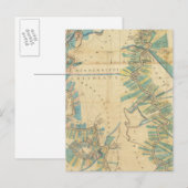 Chart of The Lower Mississippi River Postkarte (Vorne/Hinten)
