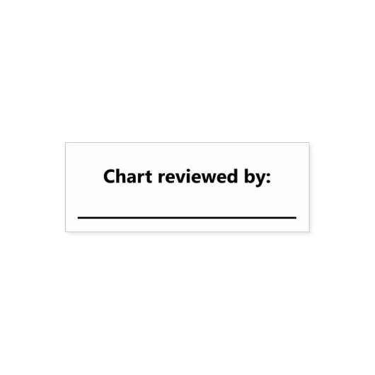 Chart Reviewed By with Blank Line For Name Permastempel (Design)