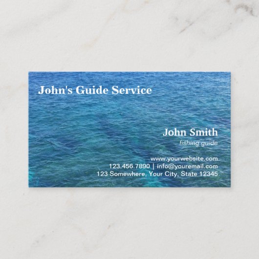 Charta für den Blauen Ozean Visitenkarte (Vorderseite)