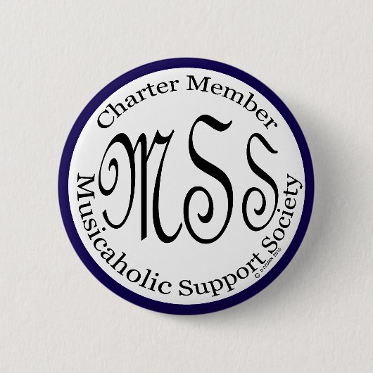 Charta-Mitglied - Musikunterstützungsgesellschaft Button (Vorderseite)