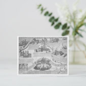 Charta Postalis Indulgentiae VII Ecclesiarum Urbis Postkarte (Stehend Vorderseite)