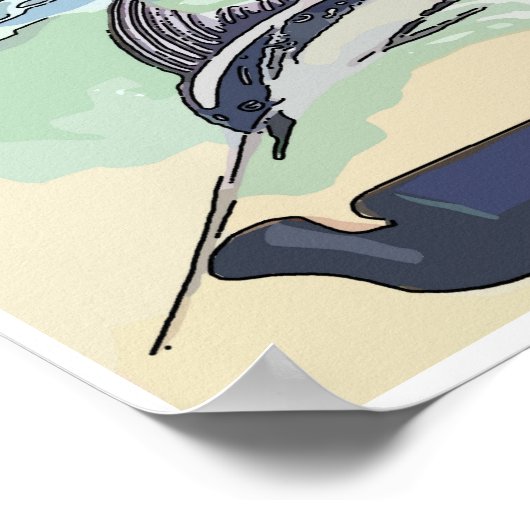 Chartafischerei Delaware Poster (Ecke)