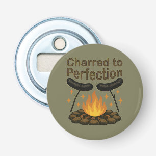 Charted to Perfection Funny Campfire Hot Dog Flaschenöffner