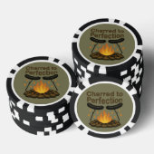 Charted to Perfection Funny Campfire Hot Dog Pokerchips (Stapel)