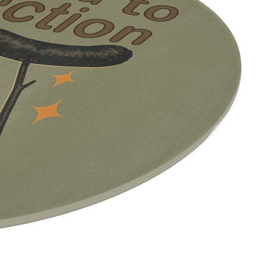 Charted to Perfection Funny Campfire Hot Dog Schneidebrett (Ecke)
