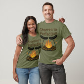 Charted to Perfection Funny Campfire Hot Dog T-Shirt (Unisex)