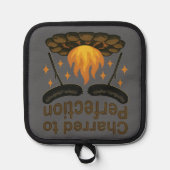 Charted to Perfection Funny Campfire Hot Dog Topflappen (Vorderseite)