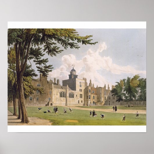Charter House from the Play Ground, from 'History Poster (Vorne)