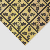 Charter Oak Quilt Woodblock Seidenpapier (Detail)